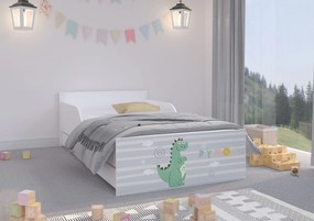 Wooden Toys Detská posteľ PUFI 160x80 DINO