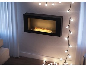 InFire - Nástenný BIO krb 44x91 cm 3kW čierna