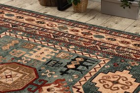 Koberec KASHQAI 4306 400 zelený / béžový