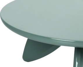Zelený okrúhly konferenčný stolík Lumis 80 cm