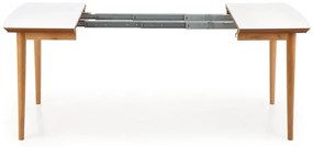 Rozkladací jedálenský stôl NARPES v dekore dub lefkas 90(190)x80x75 cm