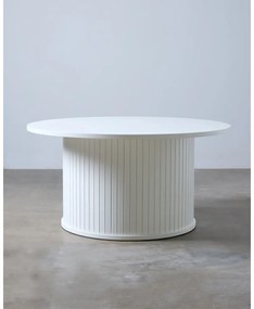 Biely okrúhly konferenčný stolík Nola – Unique Furniture