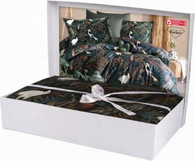 SATÉNOVÉ OBLIEČKY LUXURY PUERTO 160X200 CM, 2KS 70X80 CM VZOROVANÉ