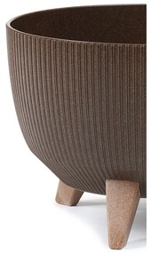 Kvetináč Rosa Linea 24x15 cm kávový espresso