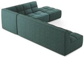 Tyrkysovomodrá modulárna rohová pohovka (variabilná) Kalai – Makamii