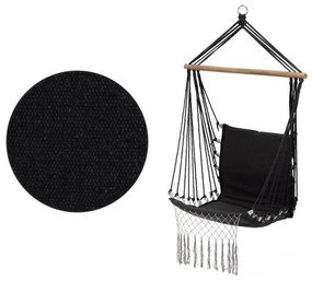 Závesné hojdacie kreslo - Brazílska hojdačka, Black