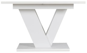 JAKS Jedálenský stôl Clark 120 cm biely gloss glamour
