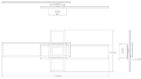 Zuma Line MS243-BK - LED Stm. svietidlo LUMENZ LED/55W/230V 3000-6000K čierna + DO
