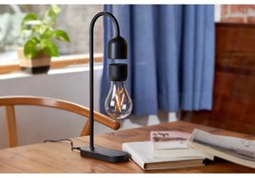 Čierna stolová lampa (výška 36,5 cm) Evaro – Gingko