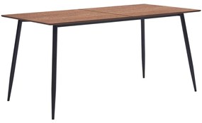 Jedálenský stôl, hnedý 160x80x75 cm, MDF 281567