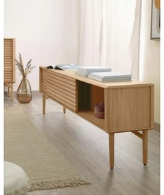 TV komoda v dubovom dekore Kave Home Lenon