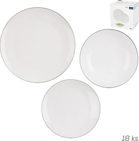 Jedálenská súprava 18 ks z kostného porcelánu Decora – Orion