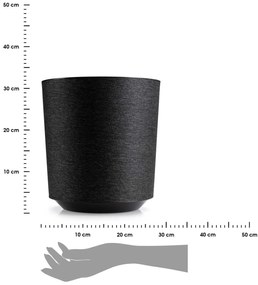 PLASTOVÝ KVETINÁČ ALOE TX 28,5X32 CM ČIERNA