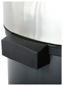 Tmavosivý dotykový oceľový odpadkový kôš 30 l – MSV