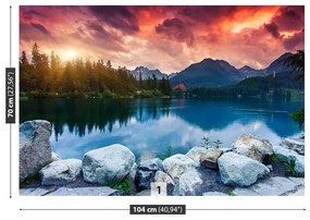 Fototapeta Vliesová Horské jazero 152x104 cm
