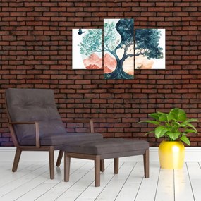 Obraz – Akvarelový strom plný života (90x60 cm)