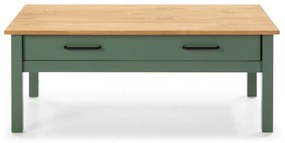 Zelený drevený konferenčný stolík Marckeric Miranda