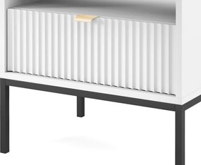 Nočný stolík Nova, biely