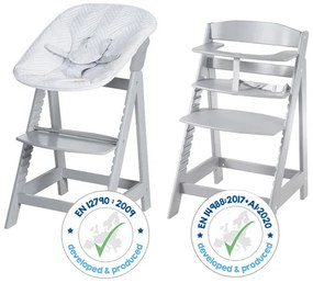 roba Detská vysoká stolička Born Up Zickzack 2 v 1 + Pultík k jedálenskej stoličke  (800008531)