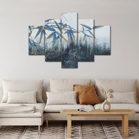 Obraz - Bambus na stene (150x105 cm)
