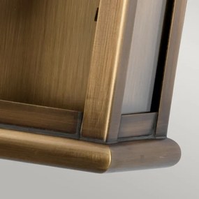 Elstead - Vonkajšie nástenné svietidlo ST MARTINS 1xE27/100W/230V IP44 bronz