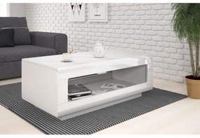 Konferenčný stolík Tashia Typ 99 (biela + vysoký lesk biely). Vlastná spoľahlivá doprava až k Vám domov. 1030195