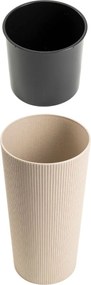 PLASTOVÝ KVETINÁČ URBANIKA ECO 36,5X19,5 CM LATTE