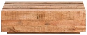 furniture-nabytek.cz - Masivní konferenční stolek Dakota z mangového dřeva, lakovaný, hnědý – 120×70 cm
