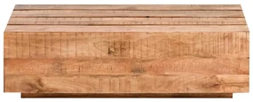 furniture-nabytek.cz - Masívny konferenčný stolík Dakota z mangového dreva, lakovaný, hnedý – 120×70 cm