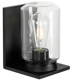Moderná nástenná lampa čierna IP54 - Marshall