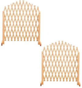 Nastaviteľná drevená mriežka na popínavé rastliny, 2 ks