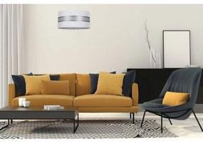 Závesné svietidlo Elegance, 1x textilné tienidlo (výber z 5 farieb), (výber z 3 farieb konštrukcie), (fi 40cm)