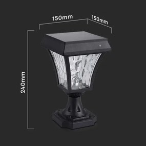 LED Solárna lampa 3v1 LED/2W/5,5V 3000K/6000K IP65 2200 mAh