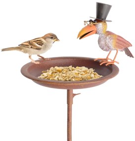 Zapichovacie napájadlo pre vtáky Kinsley, 127x22 cm, kov, viacfarebná