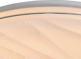 Stropné svietidlo biele 38 cm vrátane LED s diaľkovým ovládaním - Damla