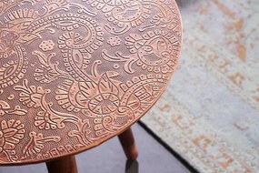 Dizajnový odkladací stolík Hadelinde 50 cm meď
