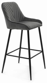 JAKS Barová stolička Vasto tmavo šedá