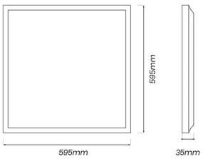 LED Panel LED/40W/230V 4000K 60x60 cm
