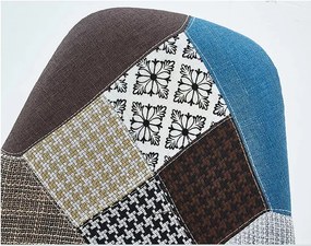 Jedálenské stoličky PATCHWORK 4 ks - škandinávsky štýl
