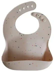 Mushie Silikónový podbradník: Vanilla Confetti