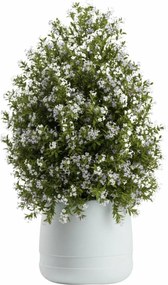 PLASTOVÝ KVETINÁČ LUNA VASE 42X32 CM BIELA