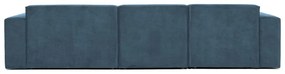 Modrá menčestrová rohová pohovka (pravý roh) Sting – Scandic