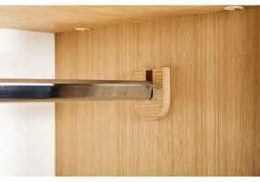 Sivá šatníková skriňa Woodman Mia