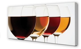Obraz canvas poháre vína 125x50 cm