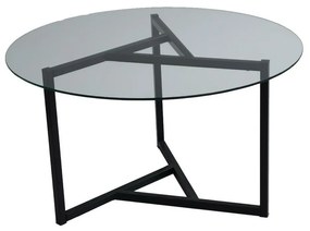 Konferenčný stolík Trio Black s transparentným sklom