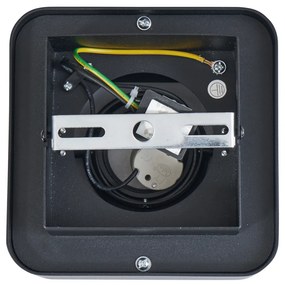 Zaoblené prisadené bodové svietidlo čierne otočné a naklápacie - Dox