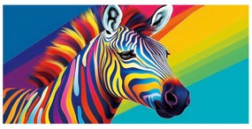 PLÁŽOVÁ OSUŠKA Z MIKROVLÁKNA ZEBRA 100X180 CM VZOROVANÁ