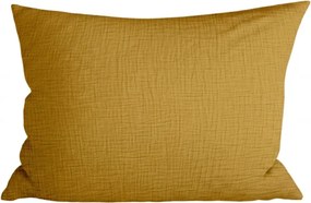 Mušelínová obliečka na vankúš MUSSARI 50x70 cm, tmavožltá