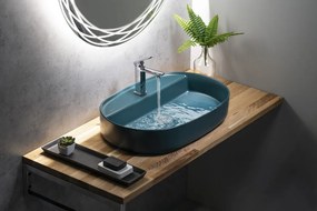 Isvea Isvea, INFINITY RECTANGLE keramické umývadlo na dosku, 50x36 cm, matná biela, 10NF65050-2L