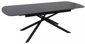Jedálenský stôl Valmir 180 x 90 cm, čierna
